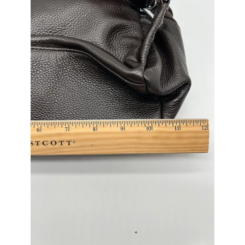 Coolcy Leather Backpack Purse Brown Leather Pebbled EUC